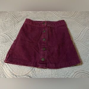 Art Class Corduroy Skirt in Burgundy Size Medium 7/8